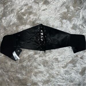 Black corset belt